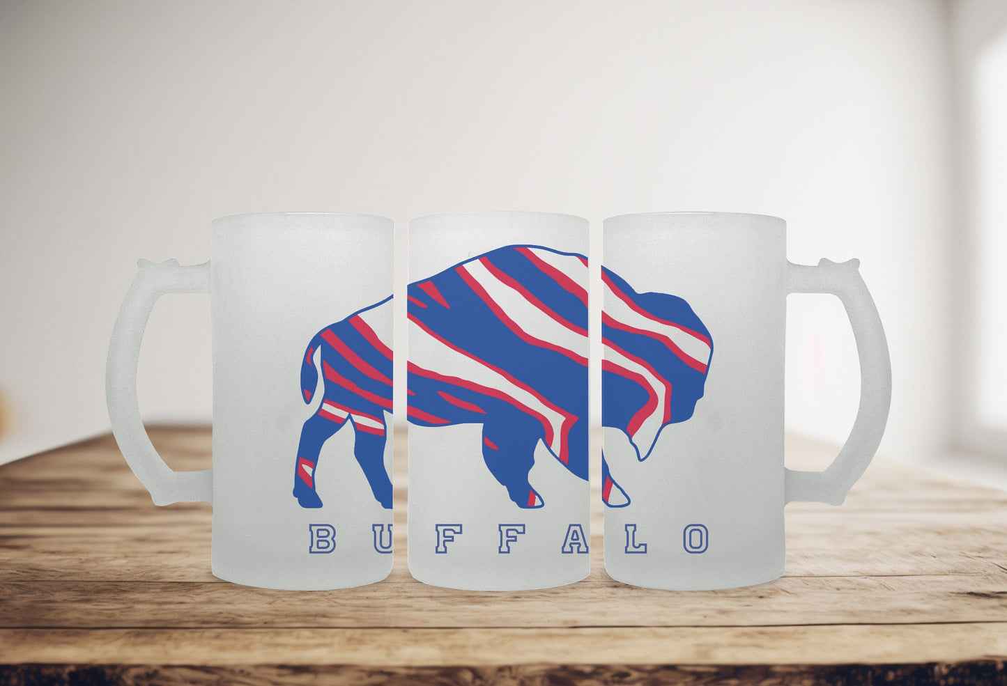 Buffalo Frosted Stein, Buffalo Beer Stein Beer Mug Stein