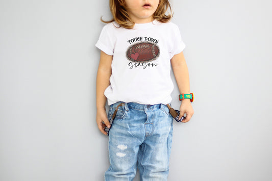 Touch Down Season Football Youth Shirt Tee, Football Youth Tee, Football Shirt Tee