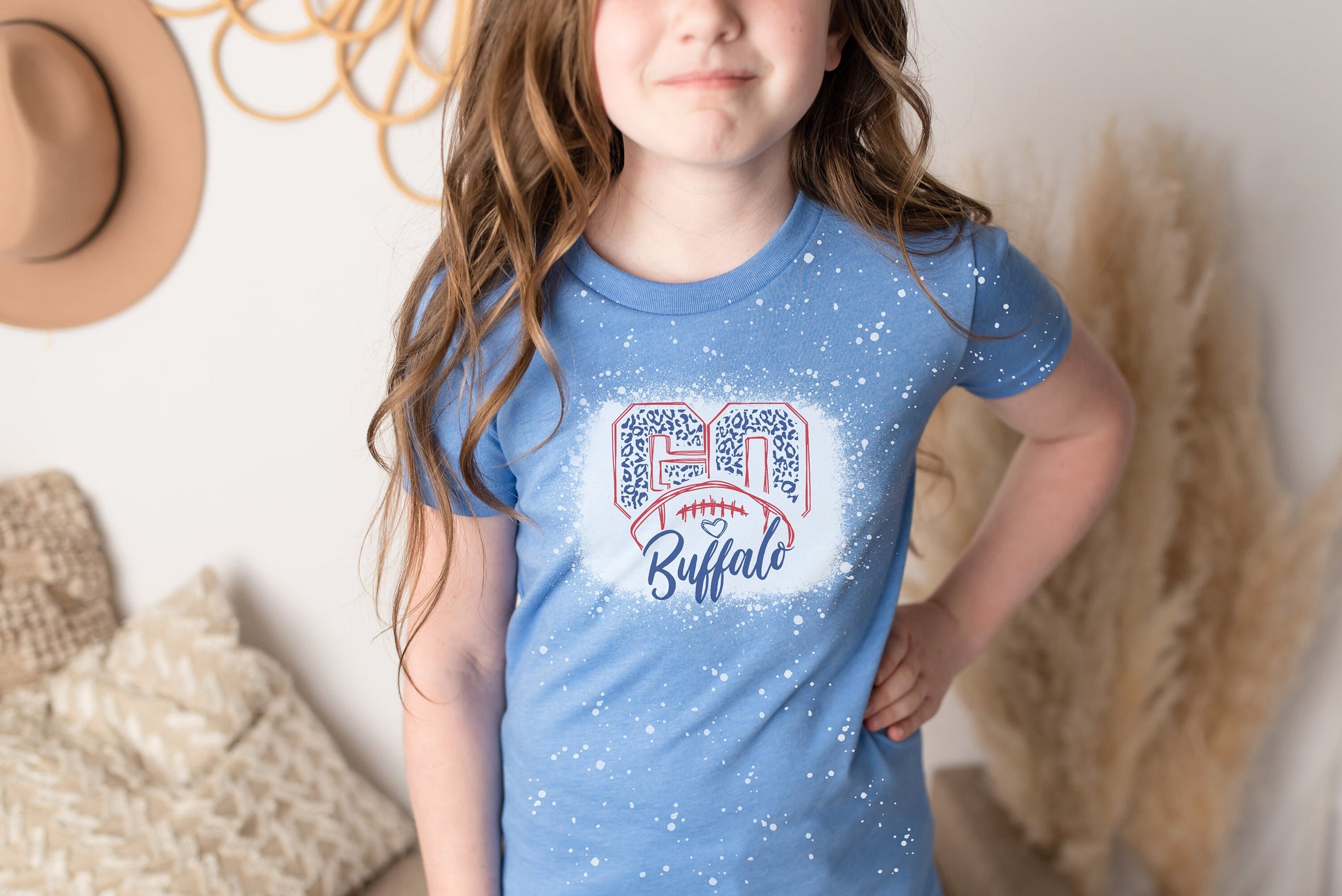 YOUTH Go Buffalo Shirt, Go Buffalo Youth Bleached Shirt