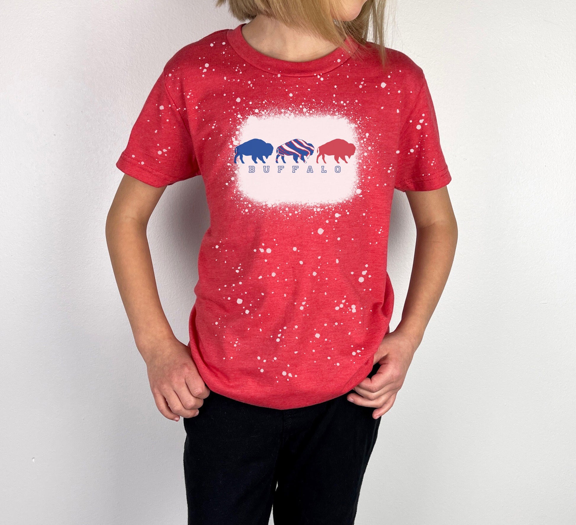 Youth Buffalo Shirt, Buffalo Youth Bleach Shirt