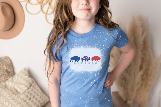 Youth Buffalo Shirt, Buffalo Youth Bleach Shirt