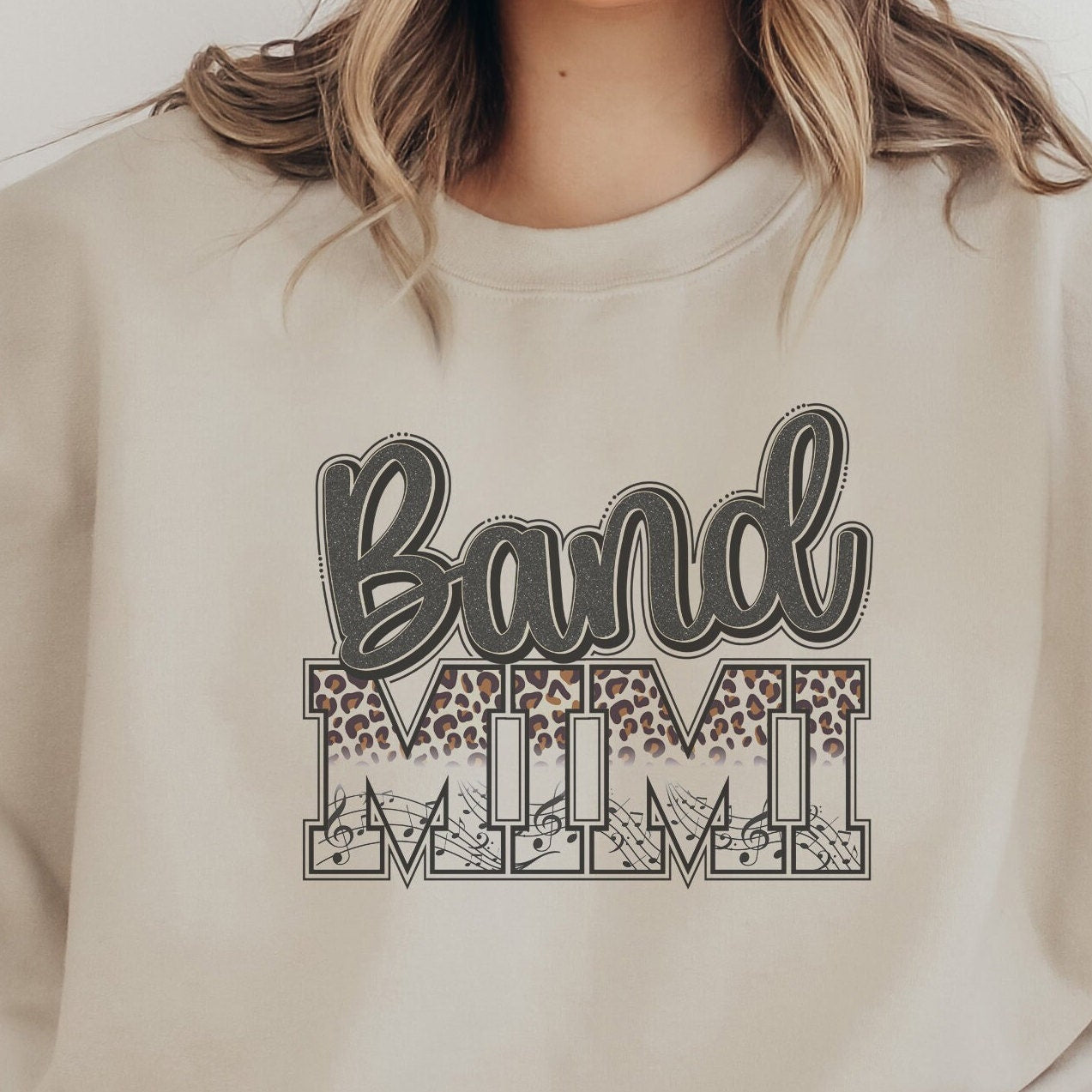 Band Mimi Sweatshirt, Band Mimi Crewneck Sweatshirt, Band Sweatshirt For Women, Mothers Day Gift, Cheetah Print