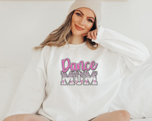 Dance Mom Sweatshirt, Dance Mom Crewneck Sweatshirt, Dance Sweatshirt For Women, Mothers Day Gift, Cheetah Print