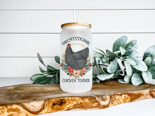 Chicken Tender Cup Iced Coffee Cup Glass, Beer Can Glass, Chicken Coffee Cup, Glass Cup Coffee Can Beer, Chicken Soda Can Glass
