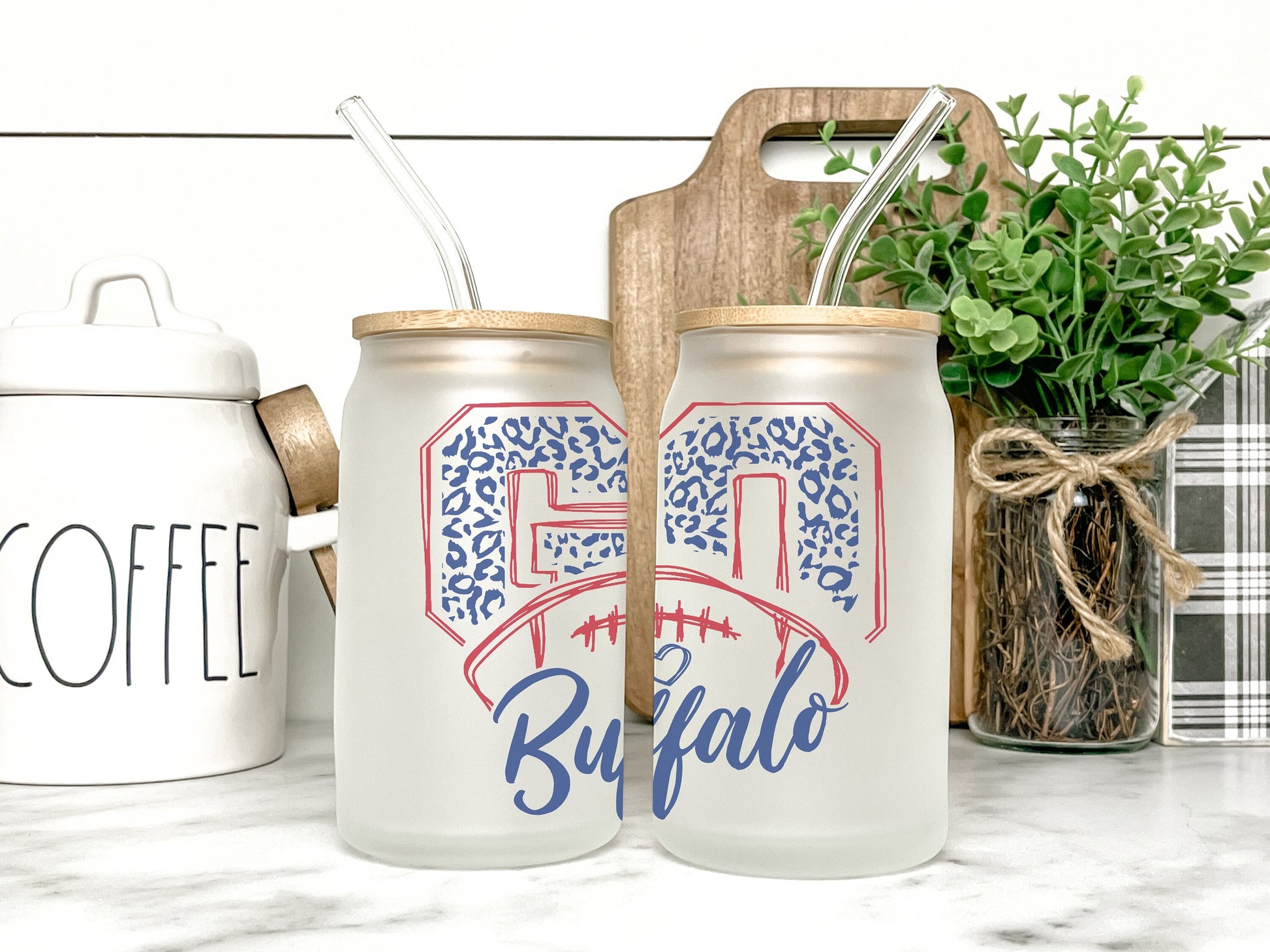 Buffalo Cup Iced Coffee Cup Glass, Buffalo Beer Can Glass, Buffalo Iced Coffee Cup, Glass Cup Coffee Can Beer, Buffalo Soda Can Glass