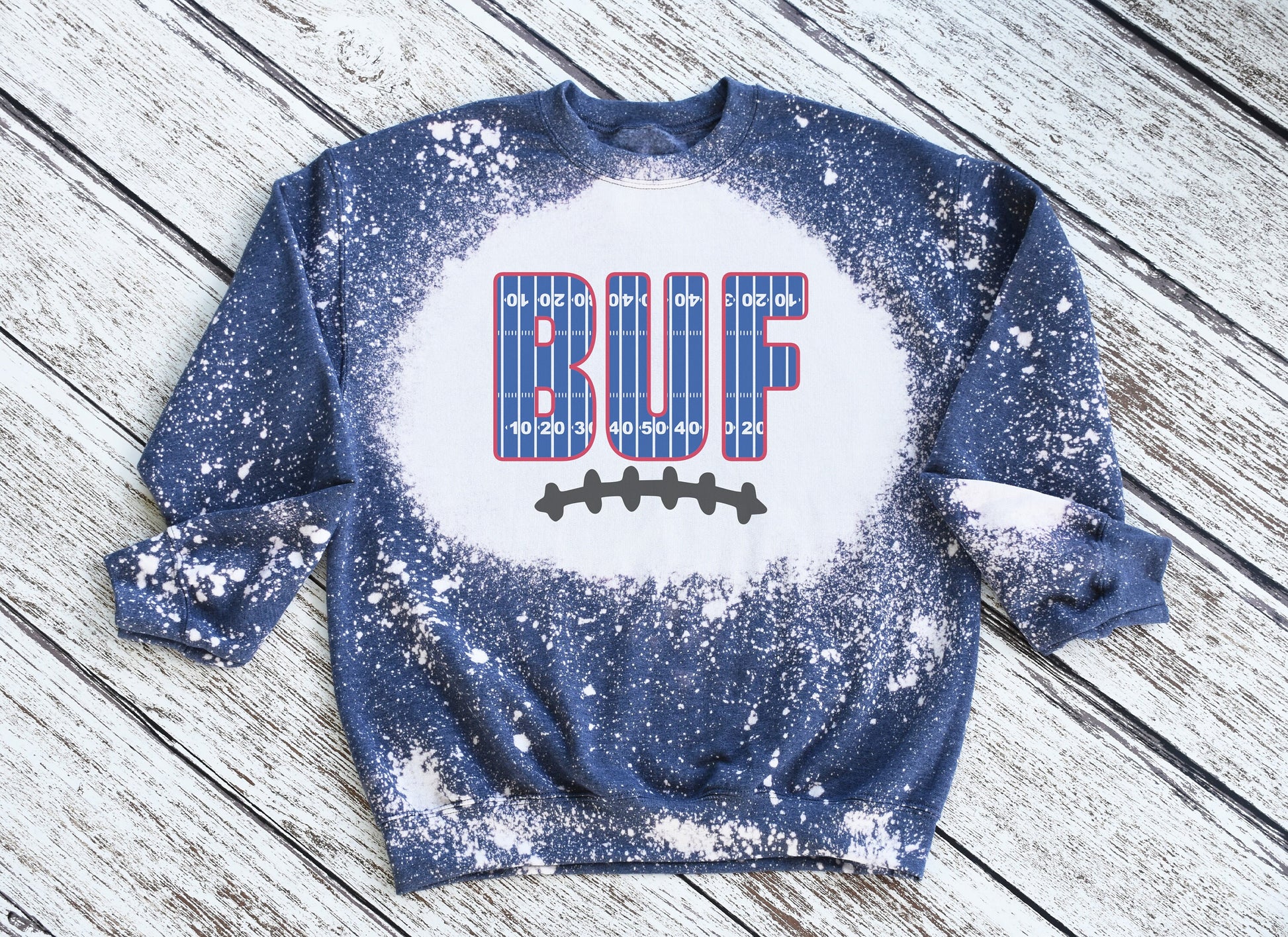 Buffalo Sweatshirt, Buffalo Bleached Sweatshirt, Buffalo Crewneck