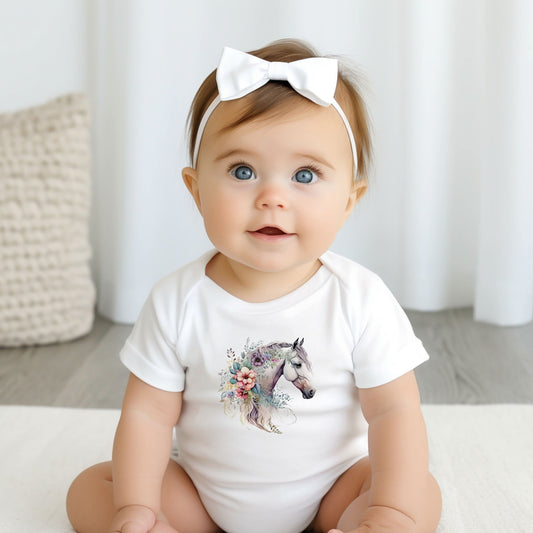 Horse Bodysuit, Horse Baby Creeper, Country Baby, Farming Baby