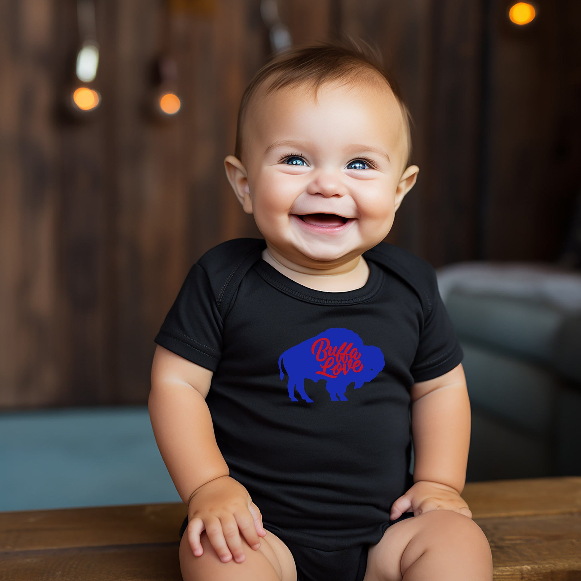 Buffalo Love Baby Creeper - Buffalo Baby Creeper, Buffalo Love, Buffalo NY - Creeper, Bodysuit - Baby Shower Gift