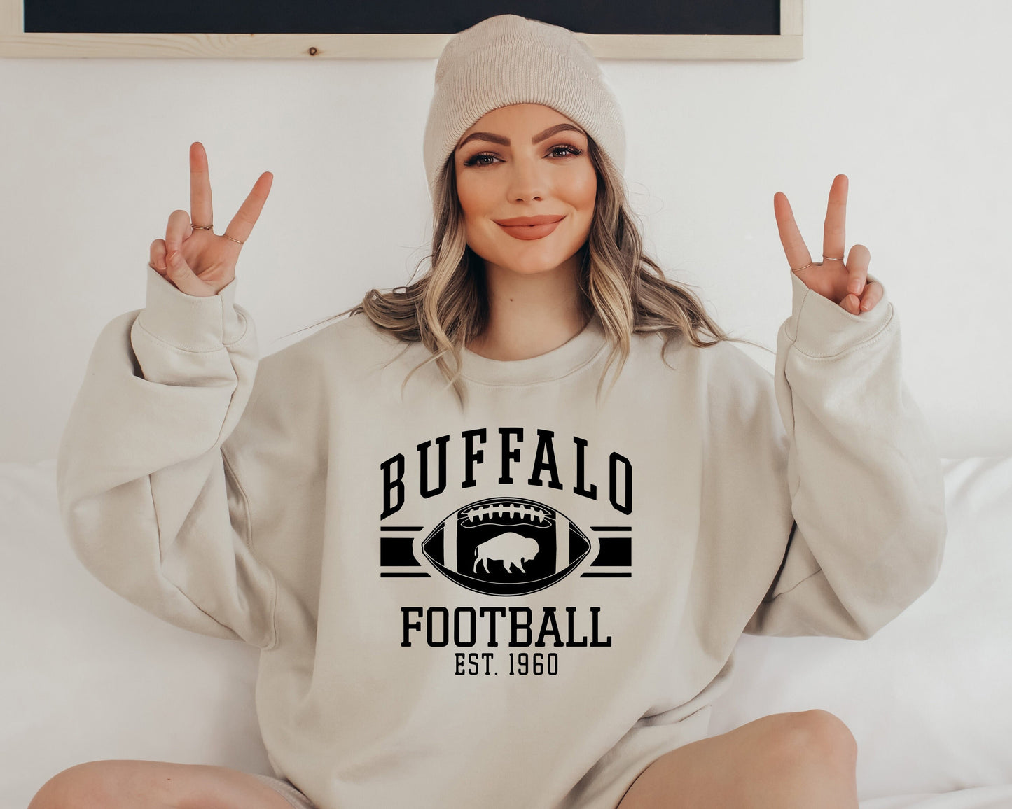 Buffalo Sweatshirt, Buffalo Crewneck Sweatshirt