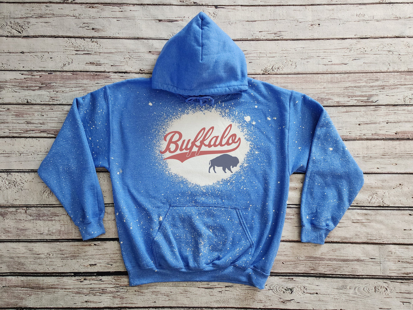 Buffalo Hooded Sweatshirt, Buffalo Bleached Hooded Sweatshirt, Buffalo Hoodie Hoody