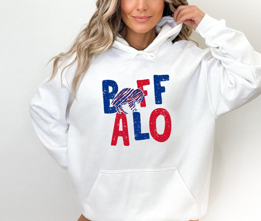 Buffalo Hooded Sweatshirt, Buffalo Hoodie Hoody