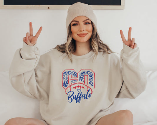 Go Buffalo Sweatshirt, Go Buffalo Crewneck Sweatshirt