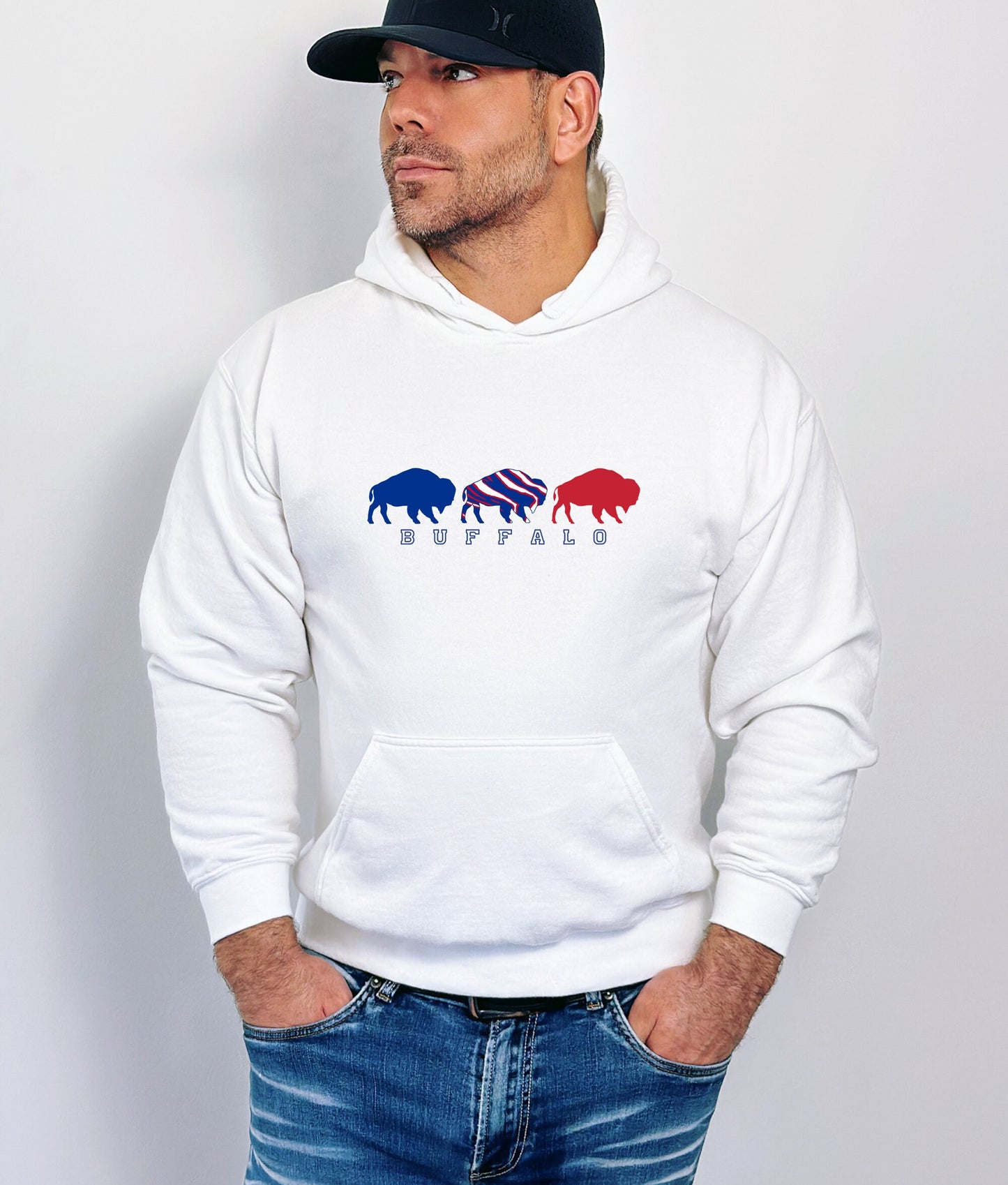 Buffalo Hooded Sweatshirt, Buffalo Hoodie Hoody