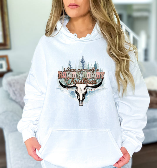 Rowdy Howdy Christmas Sweatshirt, Rowdy Howdy Christmas Hoodie Christmas Hoody