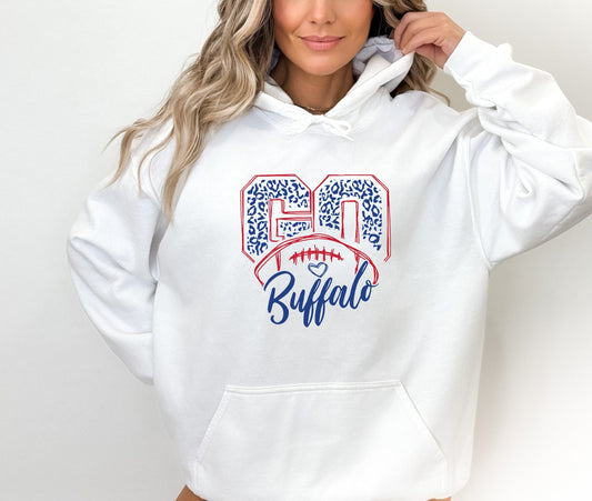 Go Buffalo Hooded Sweatshirt, Buffalo Hoodie Hoody