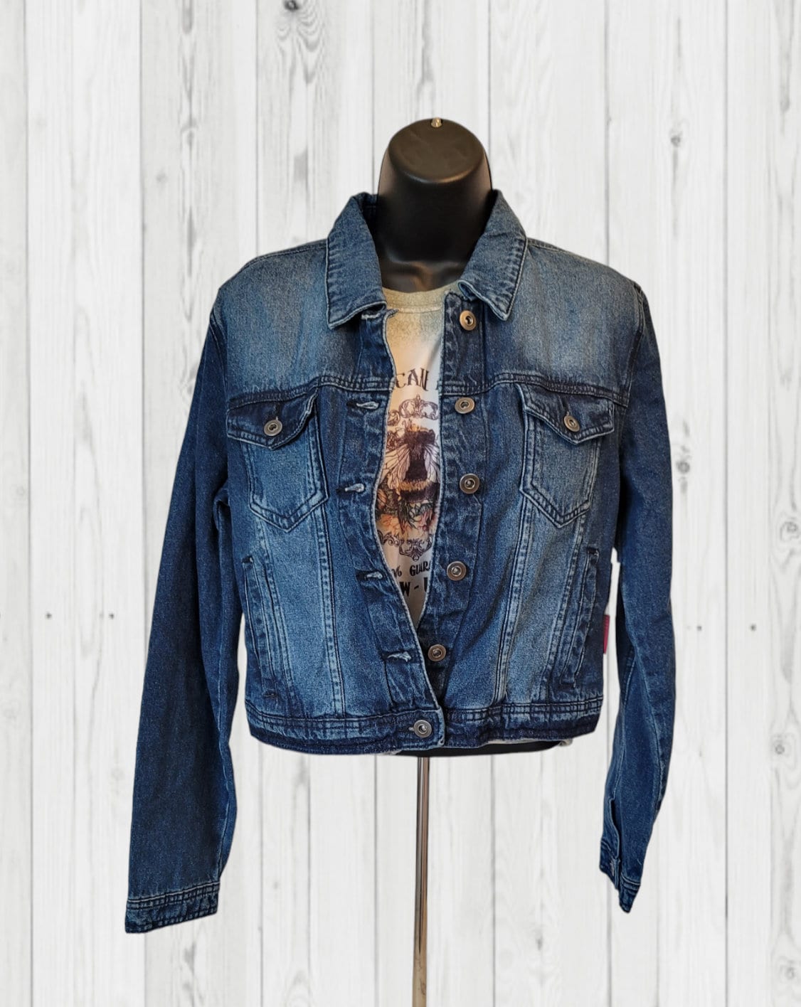 Custom Repurposed Jean Jacket, One-of-a-Kind Jean Jacket, Custom Denim Jacket