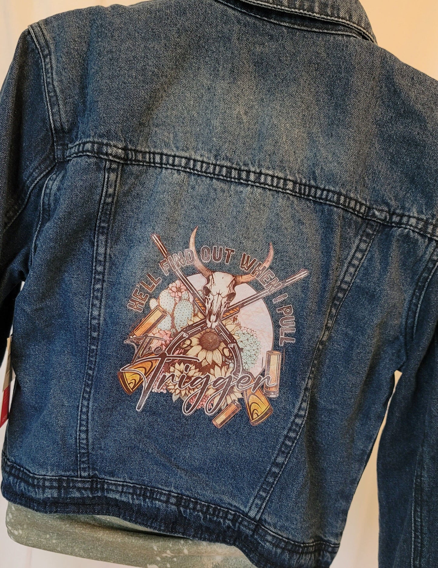 Custom Repurposed Jean Jacket, One-of-a-Kind Jean Jacket, Custom Denim Jacket