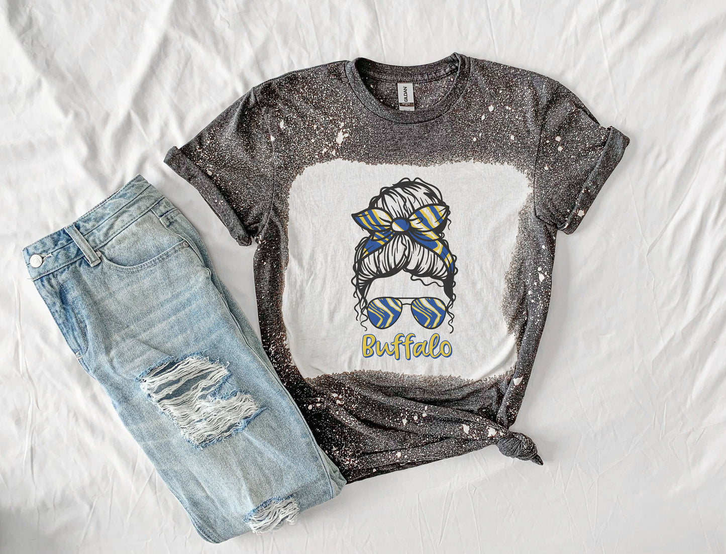 Buffalo Girl Shirt, Buffalo Girl Bleached Shirt