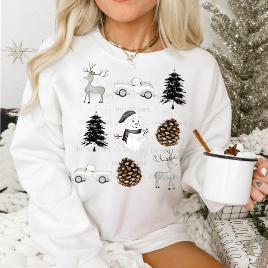 Christmas Sweatshirt, Christmas Crewneck Sweatshirt