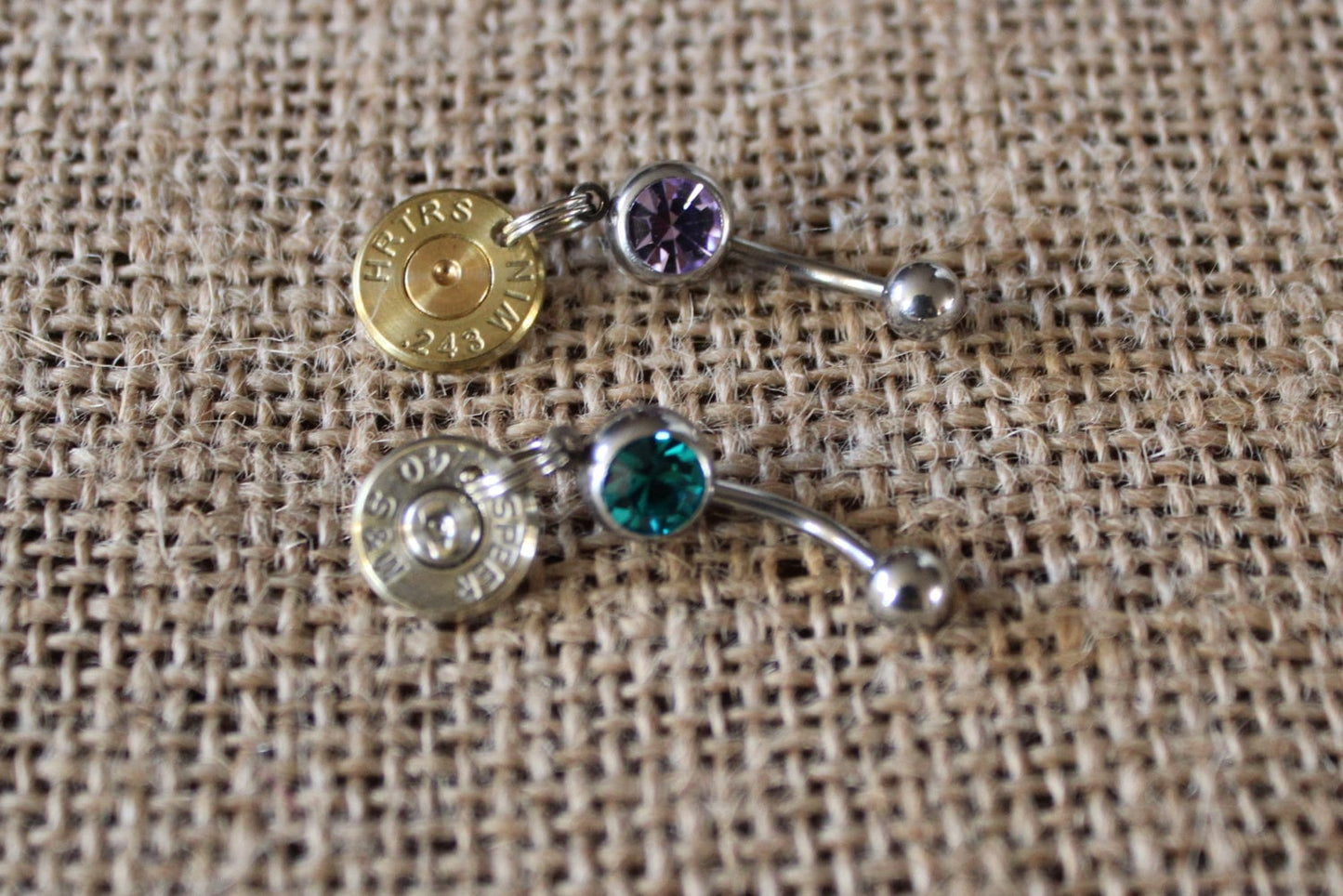 Handmade Bullet Naval Belly Button Ring for the Country Hunting Girl, Bullet Belly Button Ring Bullet Naval Ring