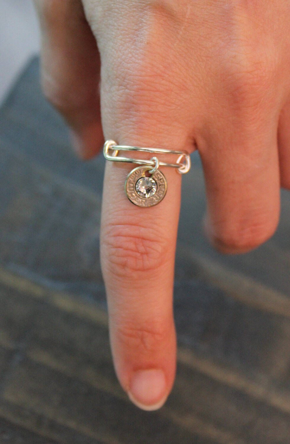 Handmade Bullet Rings Adjustable, Bullet Jewelry