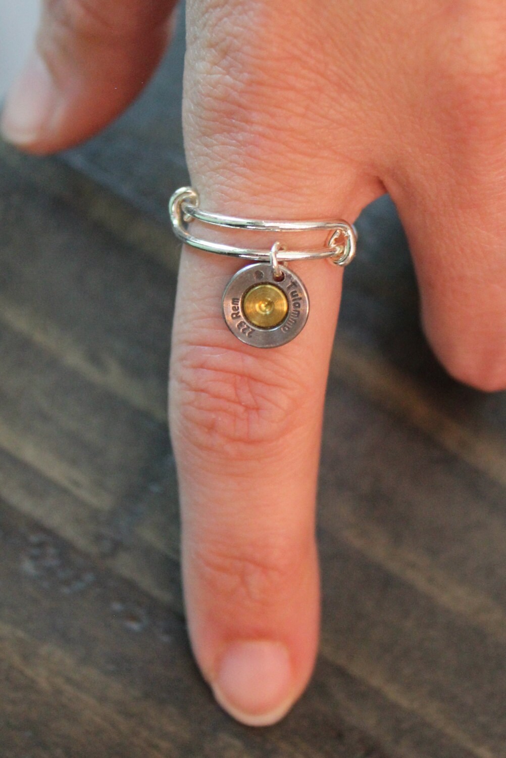 Handmade Bullet Rings Adjustable, Bullet Jewelry